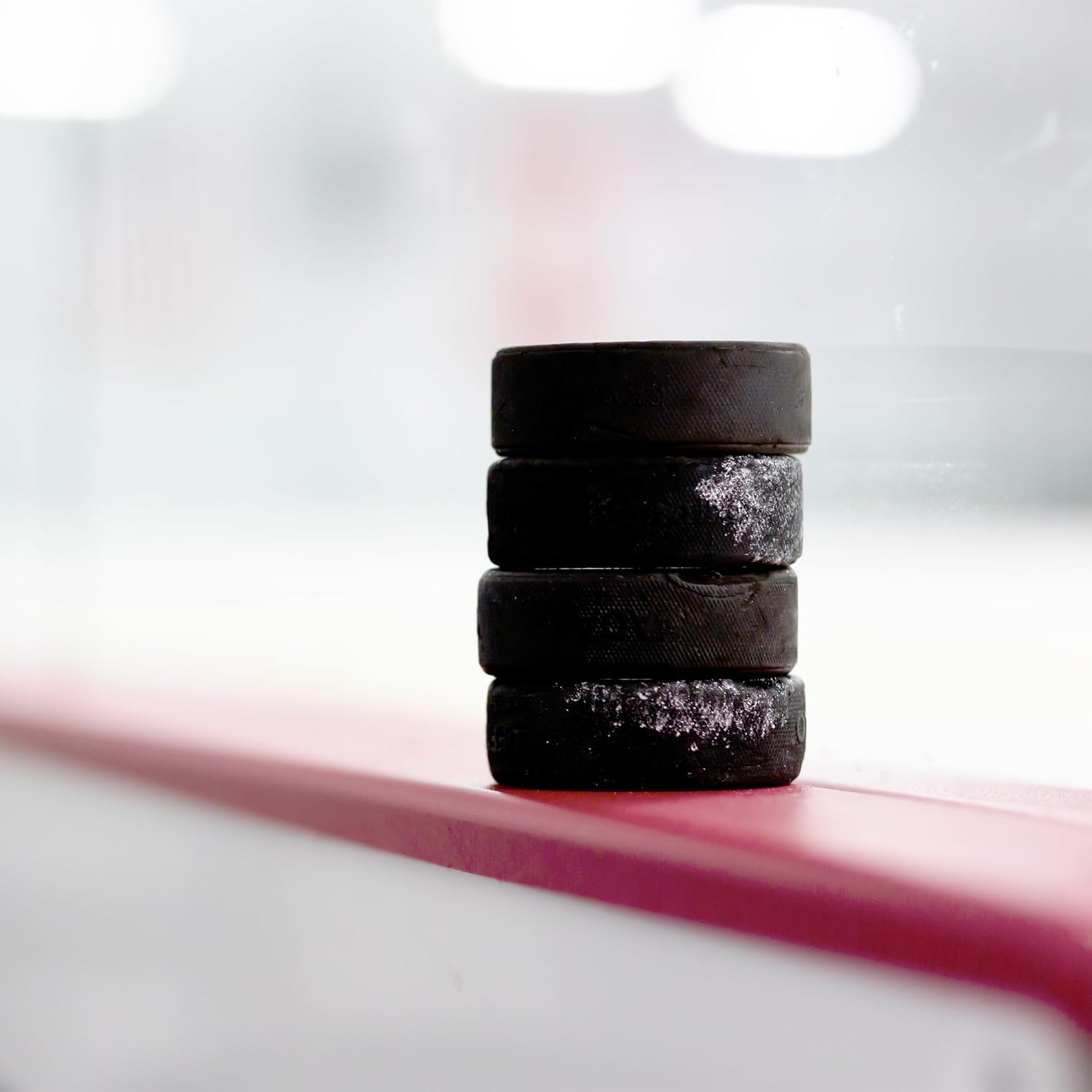 100pk Rubber Street Hockey Pucks for Outdoor and Ice Practice Y927