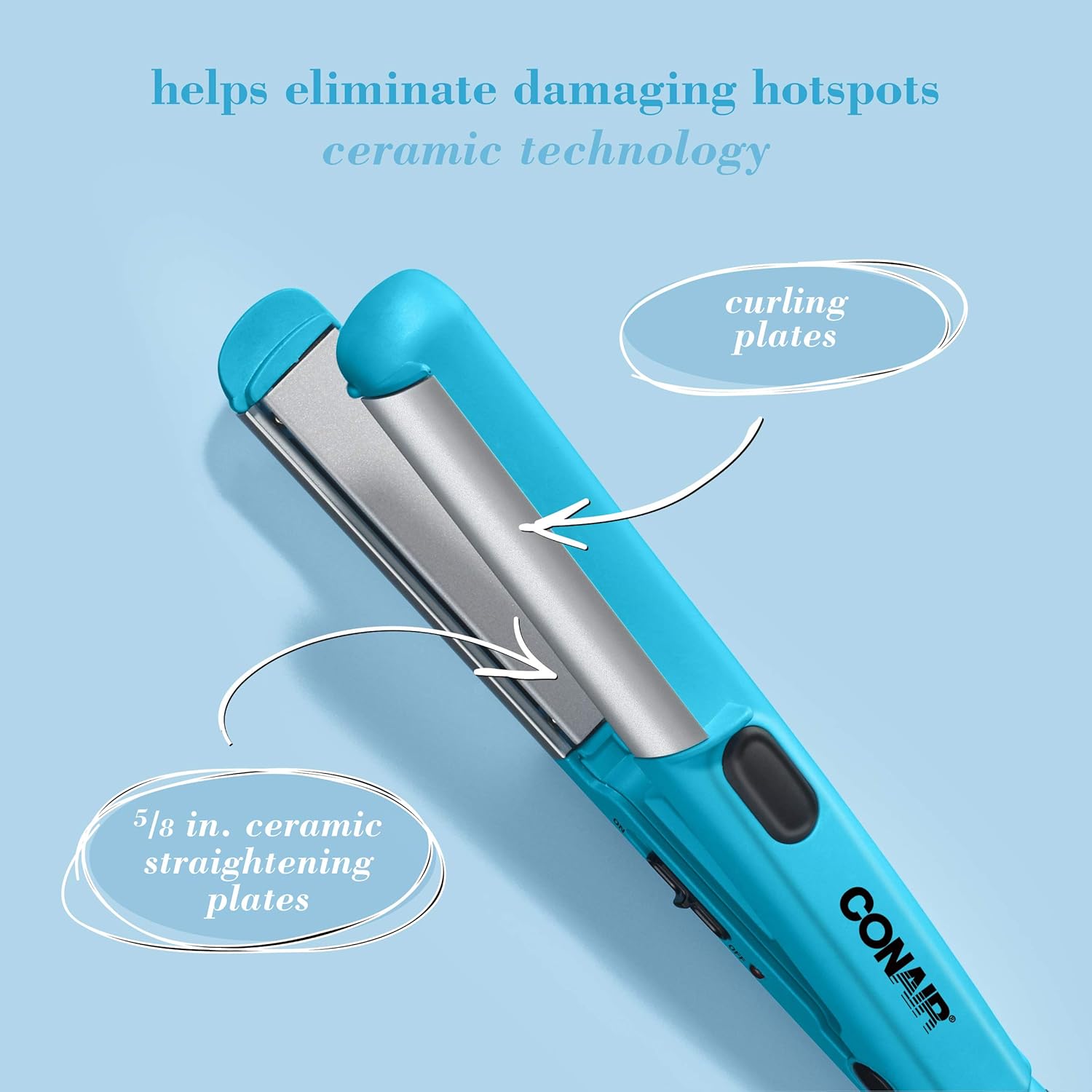 Mini Dual Styler for Curls, Waves, and Straightening V59985