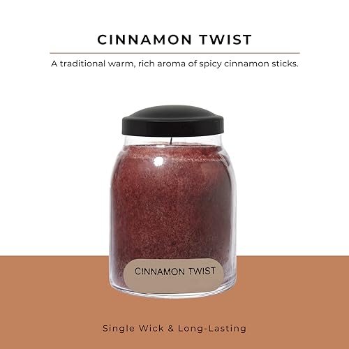 Cinnamon Twist Scented Candle Jar with Lid, 34oz D12540
