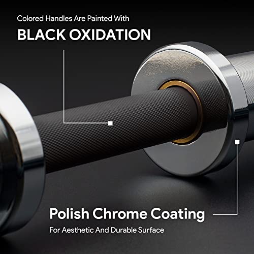 2 Inch Loadable Dumbbell Bar Heavy Duty Handle for Gym Workouts K9226
