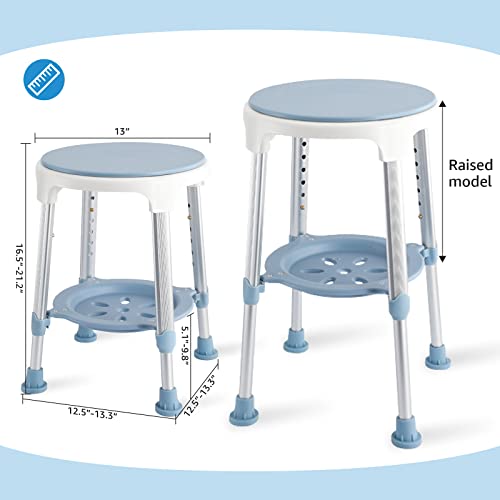 Adjustable Swivel Shower Seat for Seniors, 19-21 Inch Height O115125