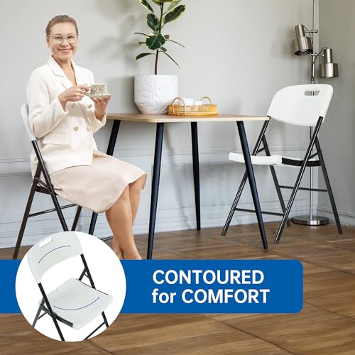 Folding Chairs for Events, White Steel Dining Chairs B863070