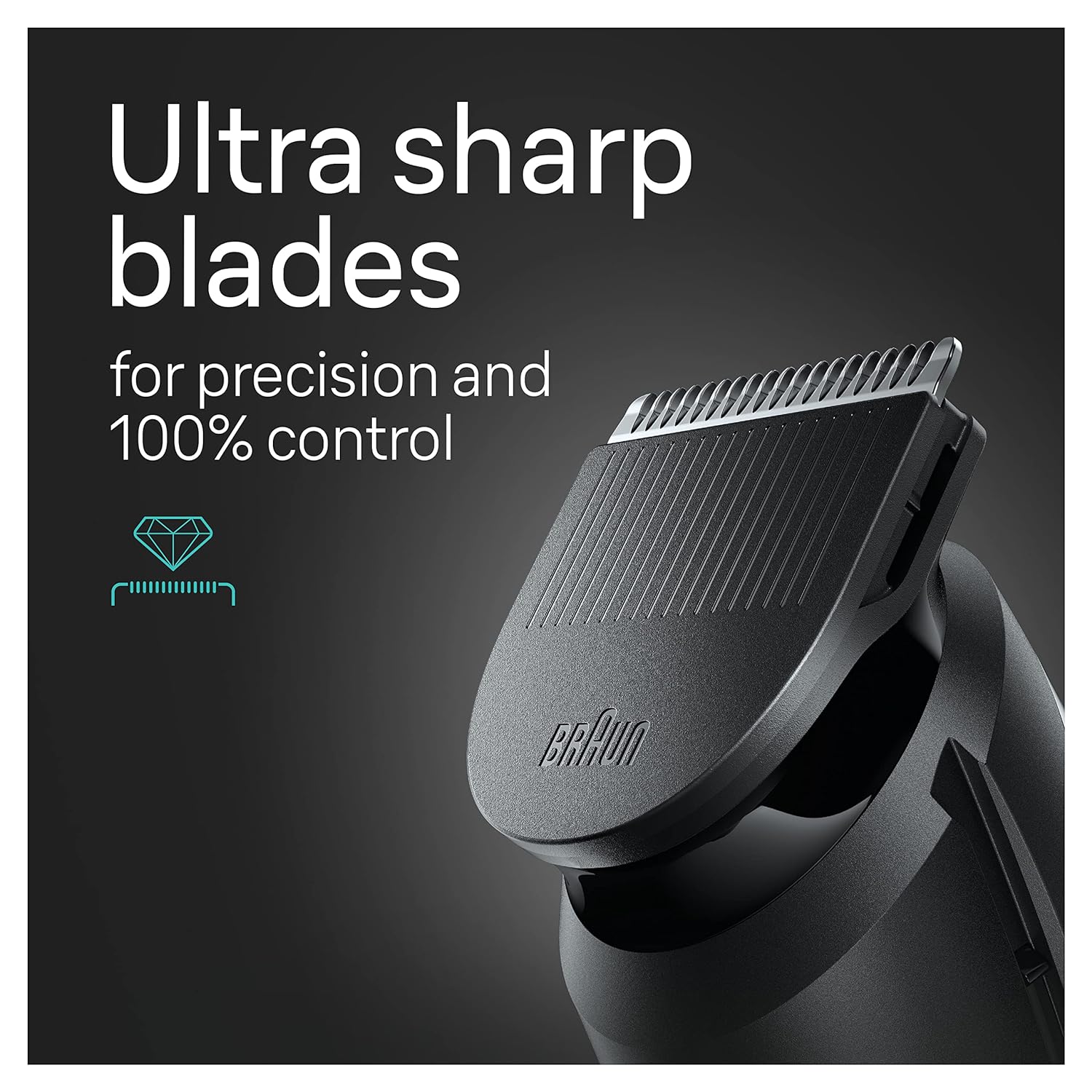 5-in-1 Men's Trimmer with Beard, Ear & Nose Trimmer, Hair Clippers, 40 Length Settings, Washable M635768