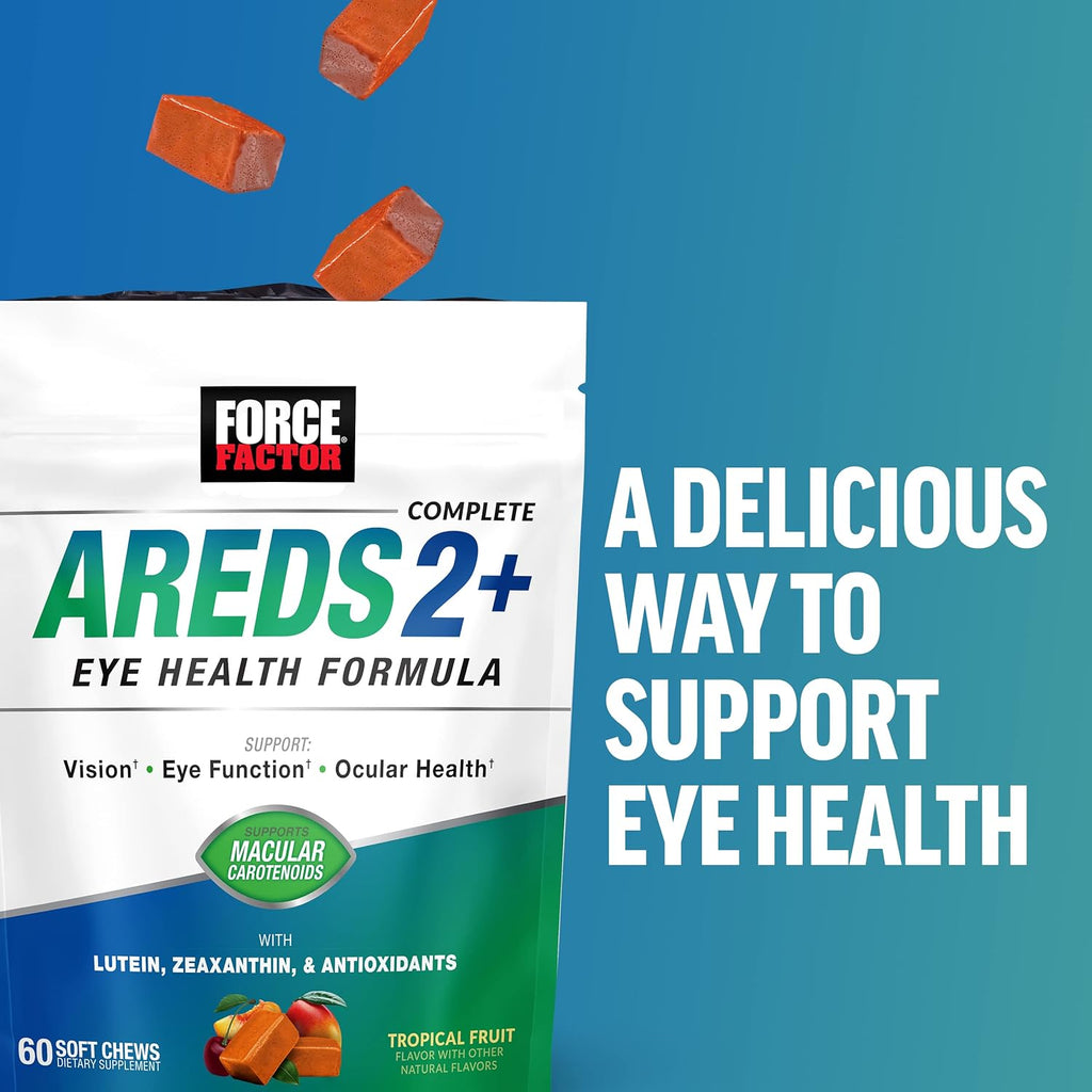 Eye Vitamins with Lutein & Zeaxanthin, Tropical Punch Flavor, 60 Soft Chews Y7593