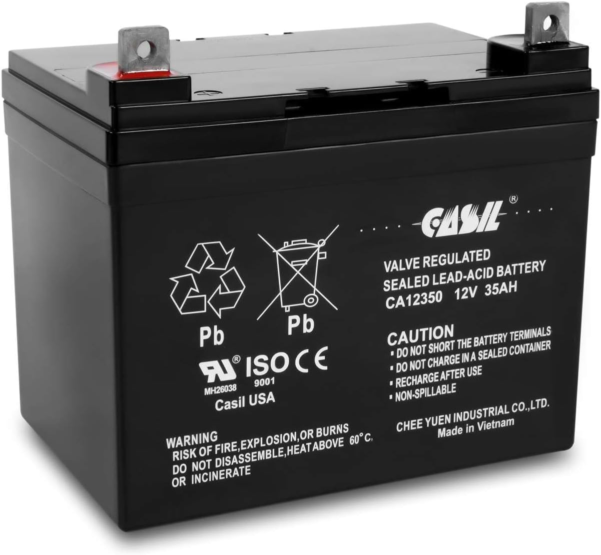 Casil 12V 35Ah Replacement Battery Compatible with 35ah, 34ah, 36ah Deep Cycle AGM SLA Rechargeable Battery