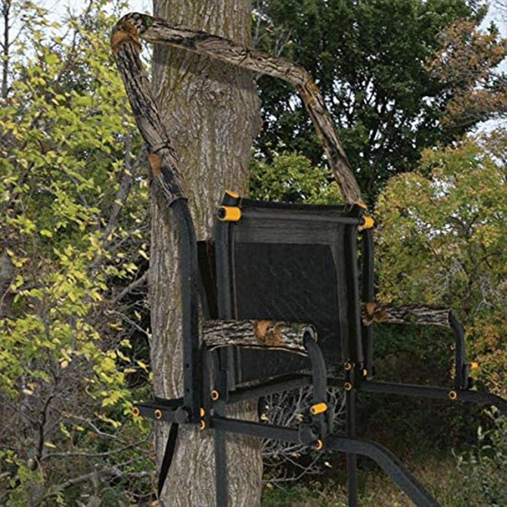 Deer Hunting Ladder Tree Stand with Adjustable Shooting Rail, 2 Pack O271
