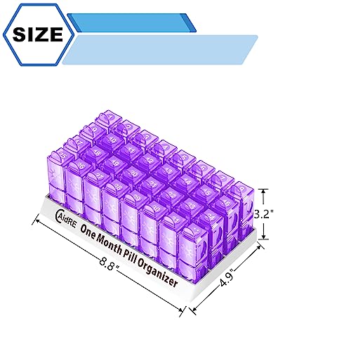 Monthly Pill Organizer 30 Day 2 Times a Day AM PM C15668
