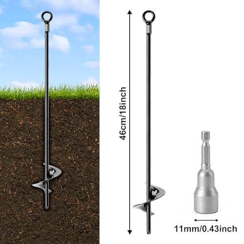 Heavy Duty Earth Anchors for High Winds, 6 Pack E956