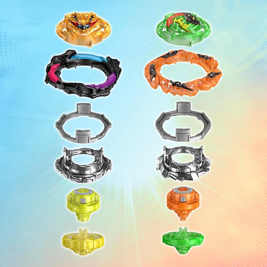 Spinning Tops Battle Set with Stadium and 2 Launchers, Toys for Ages 8 and Up E1571