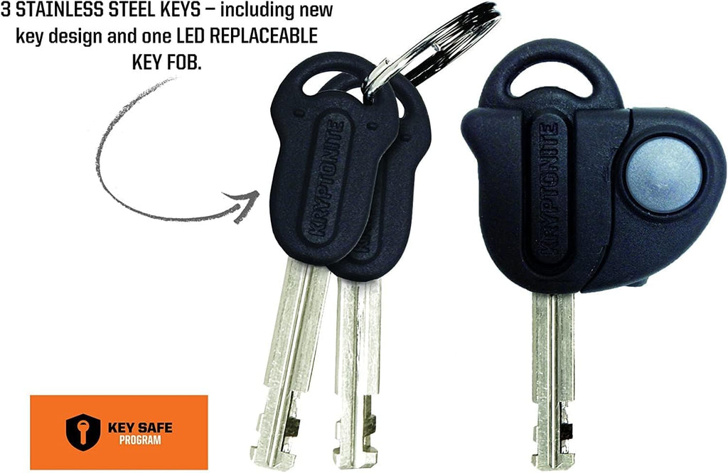 Bike Chain Lock 3.28 ft 14mm Steel Heavy Duty Anti-Theft F84175