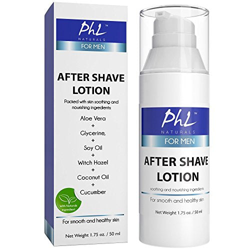 Unscented Aftershave Lotion for Men, Soothes and Moisturizes Skin, 1.75 oz Q521