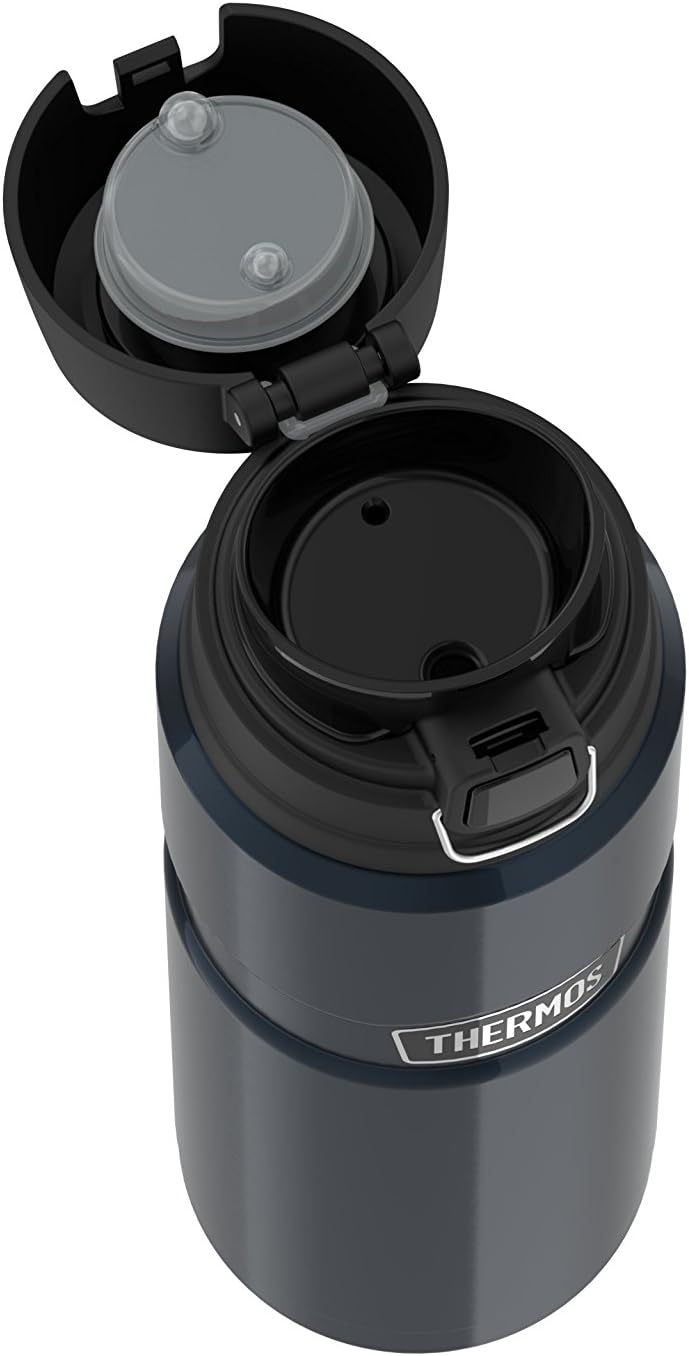 Stainless Steel Vacuum-Insulated Drink Bottle, 24 oz, Midnight Blue O44076