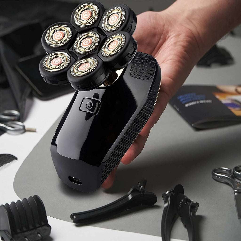Head Shavers for Bald Men, Electric Rotary 5 in 1 Grooming Kit A55765