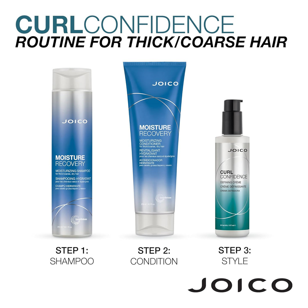 Curl Defining Crème for Curly Hair, Frizz Control, 6 Fl Oz J36794