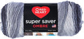 Red Heart Yarn Super Saver Ombre Yarn 10 oz Anthracite - 1