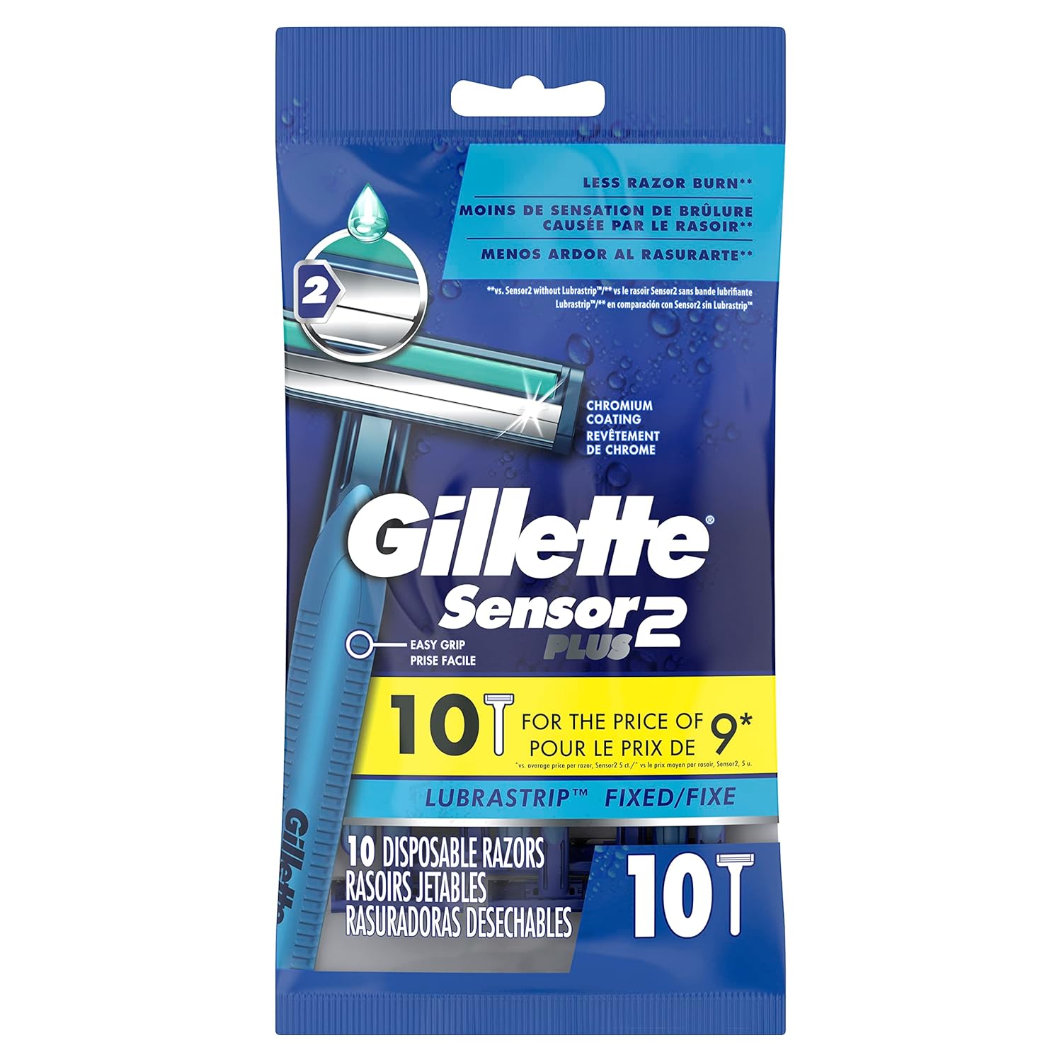 Men's Disposable Razors, 10 Count F260