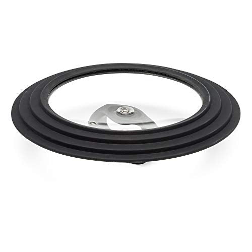Universal Lid for Pots and Pans, Tempered Glass, Fits 9.5 to 12-Inch Cookware I780829