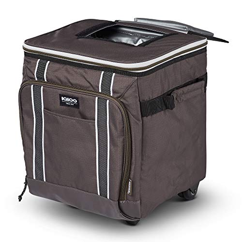 Large Portable Insulated Soft Cooler with Rolling Wheels Y8457