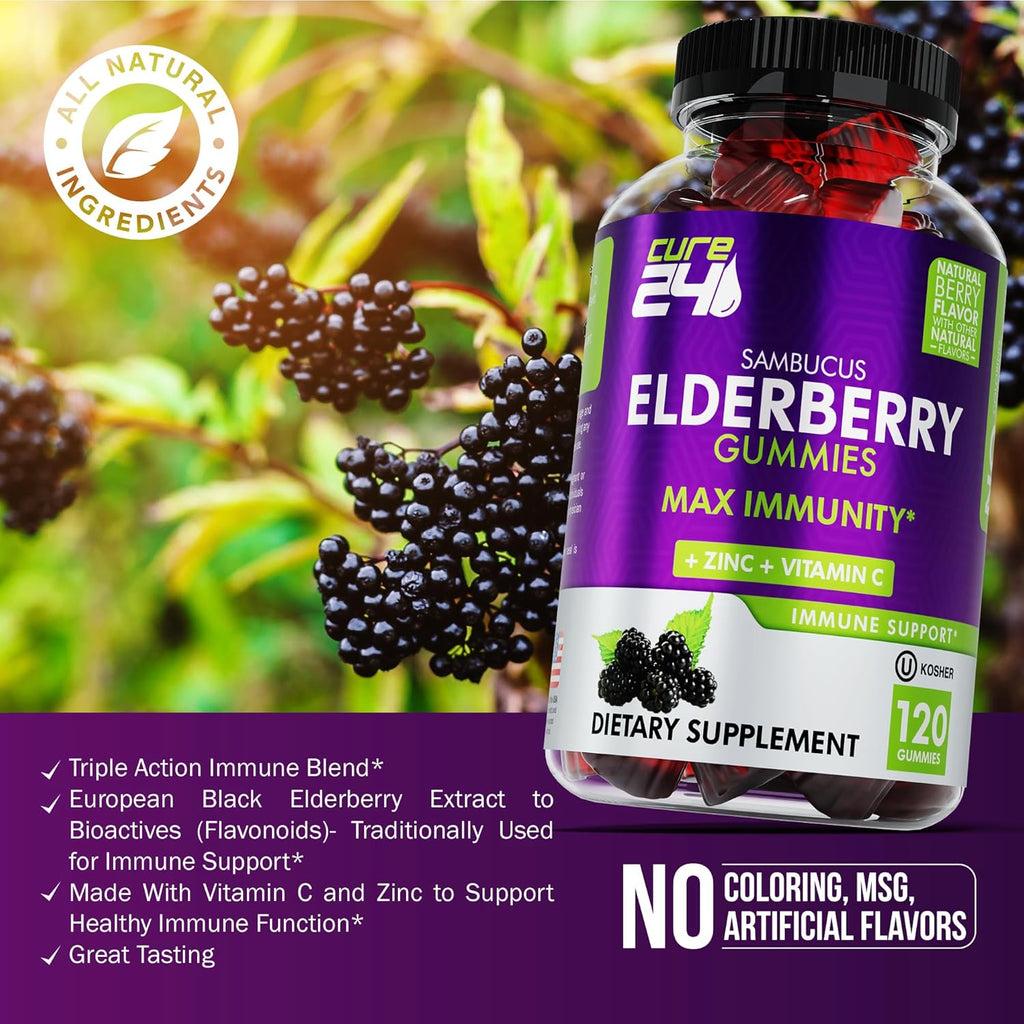 Elderberry Gummies with Vitamin C and Zinc Y749108