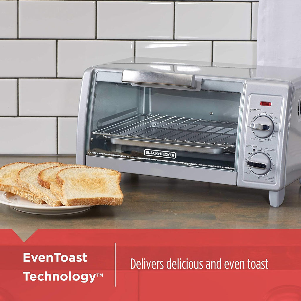 4-Slice Toaster Oven, Stainless Steel T95230