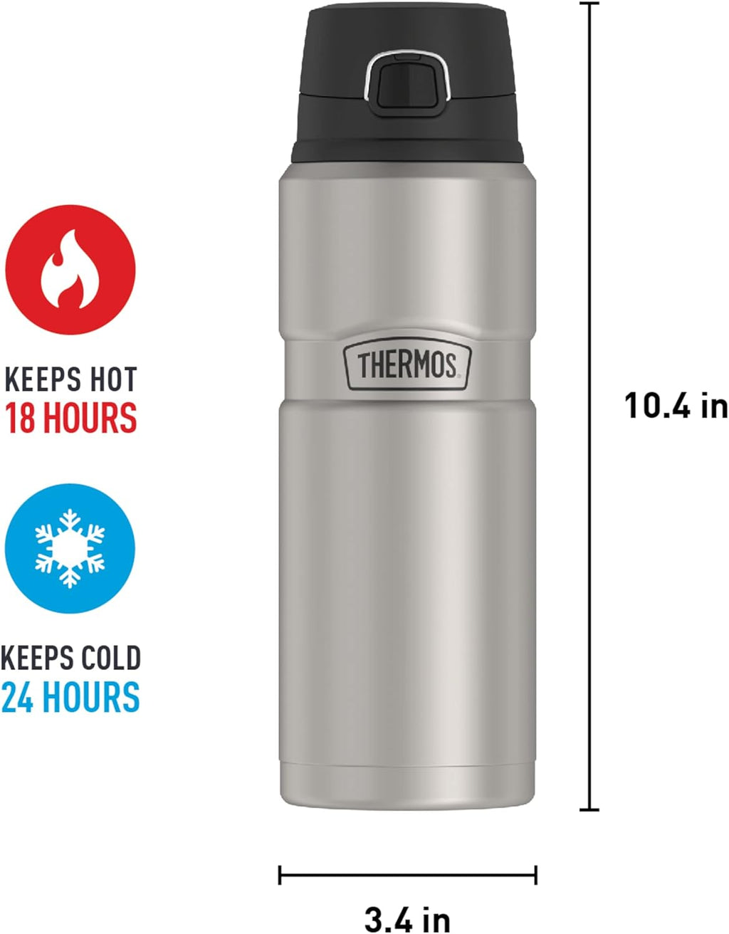 Stainless Steel Vacuum-Insulated Drink Bottle, 24 oz J867