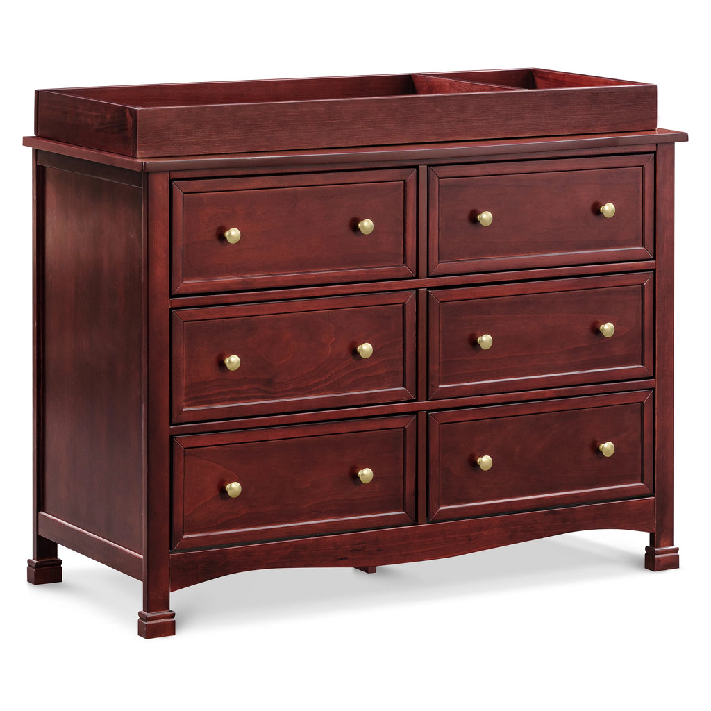 6-Drawer Double Wide Dresser, Rich Cherry D6567