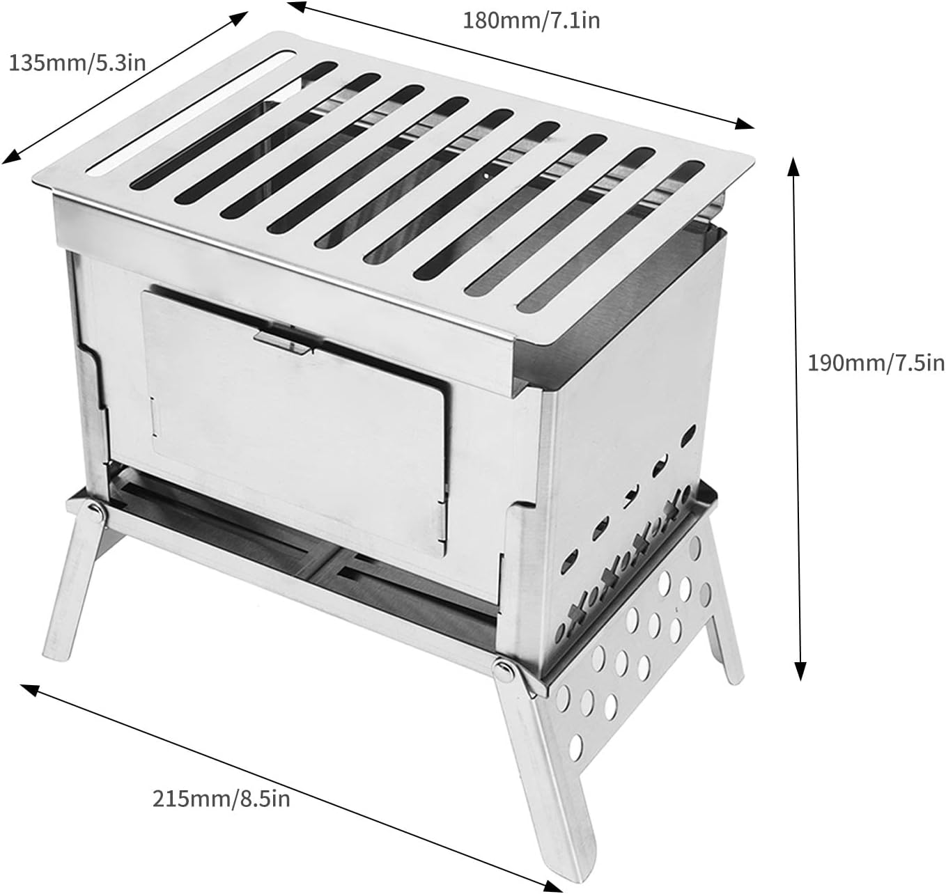 Folding Wood Burning Stove for Camping E57656