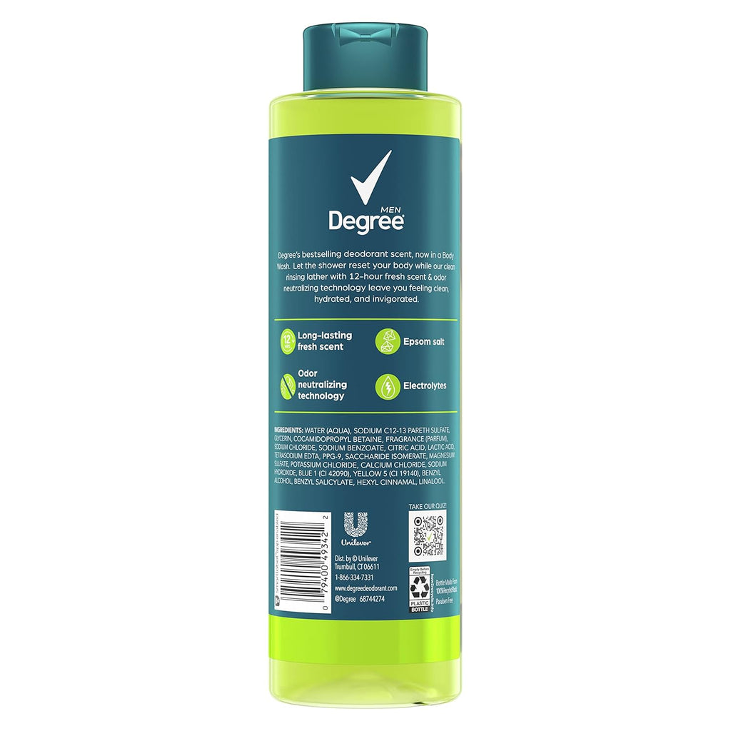 Men's Post-Workout Body Wash and Soak with Epsom Salt and Electrolytes D400