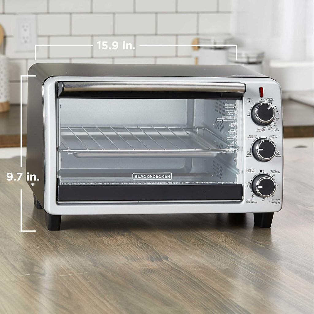 6-Slice Convection Oven, Black/Silver H227954