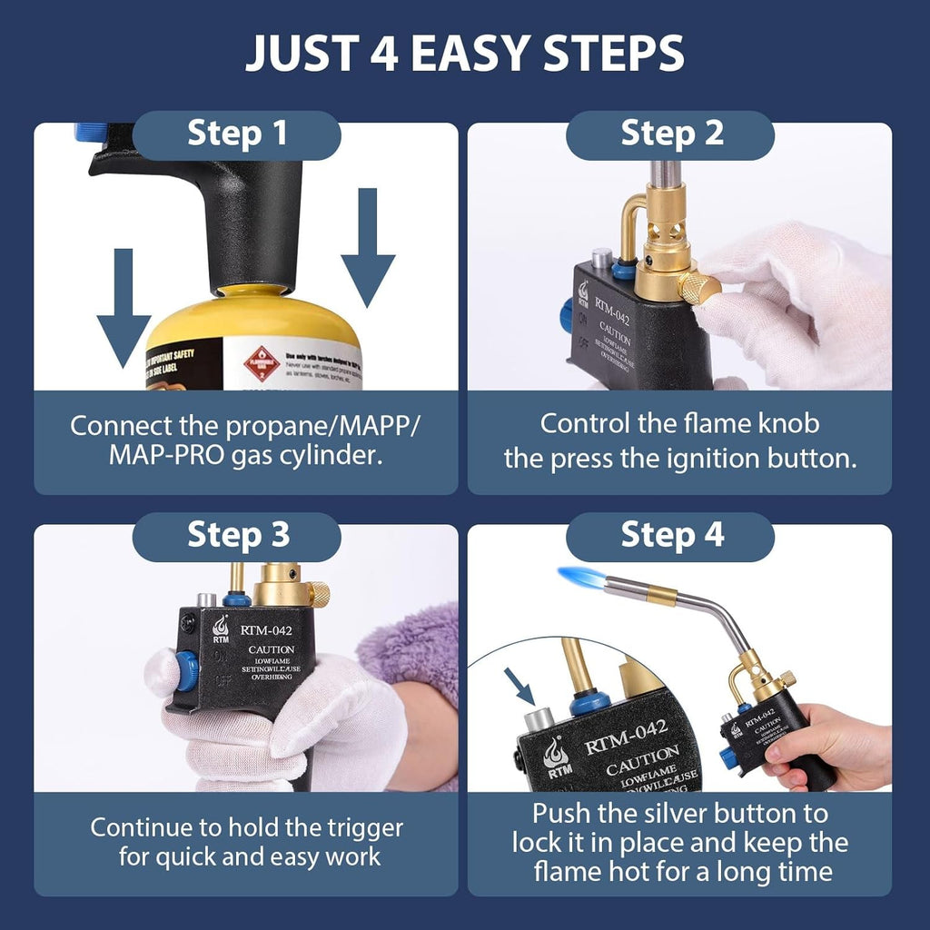 Propane Torch Head with Trigger Start and Igniter, CSA Certified P679