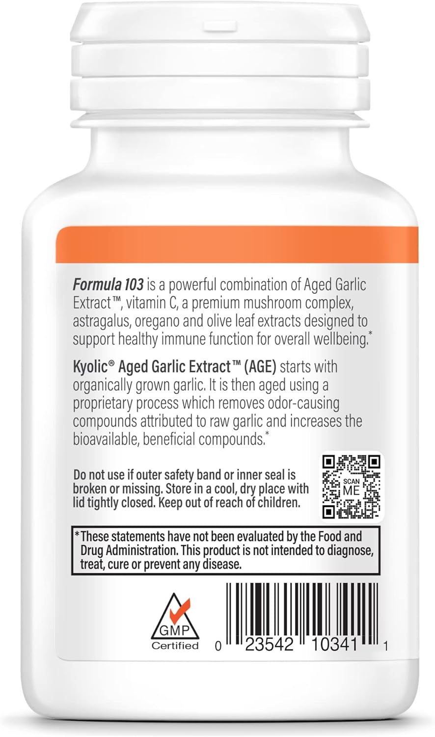 Aged Garlic Extract Immune Support Capsules K180
