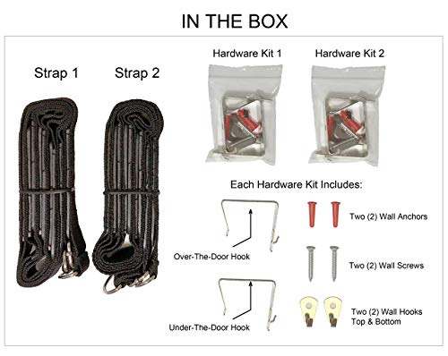 Over-the-Door Hat Rack for Baseball Caps, Holds 18 B528