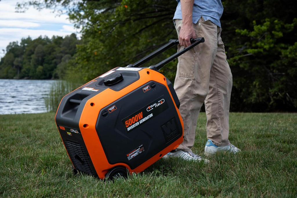 5000-Watt Dual Fuel Portable Inverter Generator with EV Charging Ports F2626