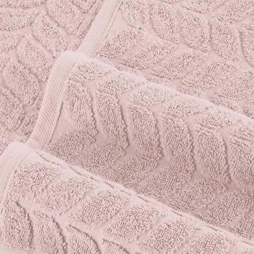 6-Piece 100% Turkish Cotton Towel Set - 2 Bath Towels, 2 Hand Towels, 2 Washcloths, Black D356326