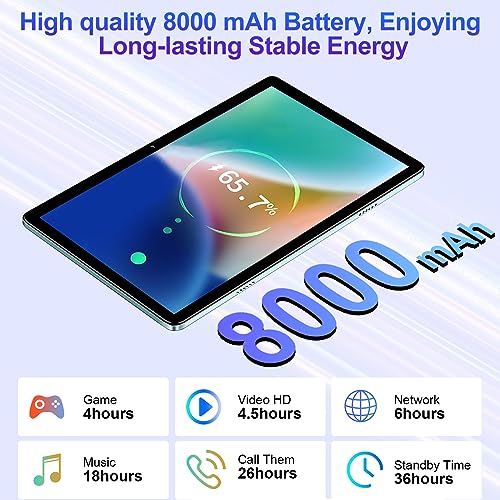 Tablet 10.1 inch Android 13 Octa-Core 14GB RAM 128GB ROM with Keyboard Mouse - Black B149654