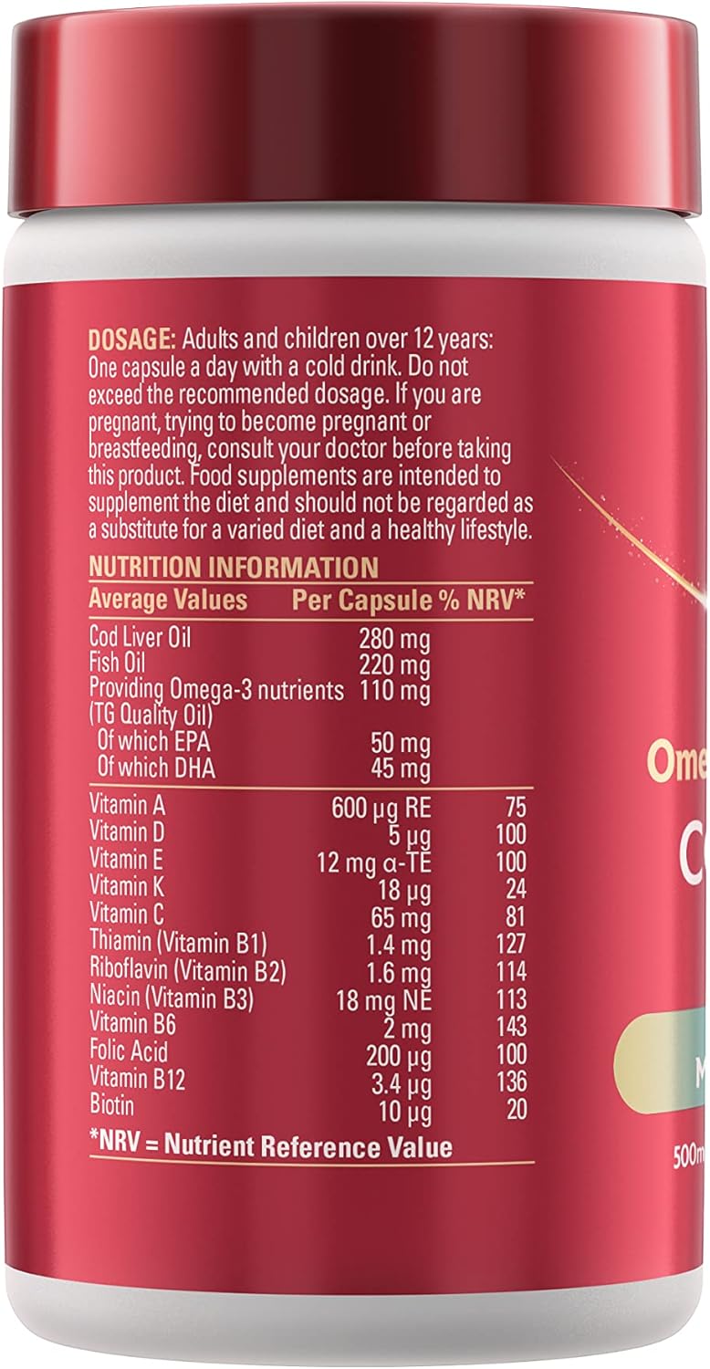 Cod Liver Oil with Multivitamins 90 Capsules U363324
