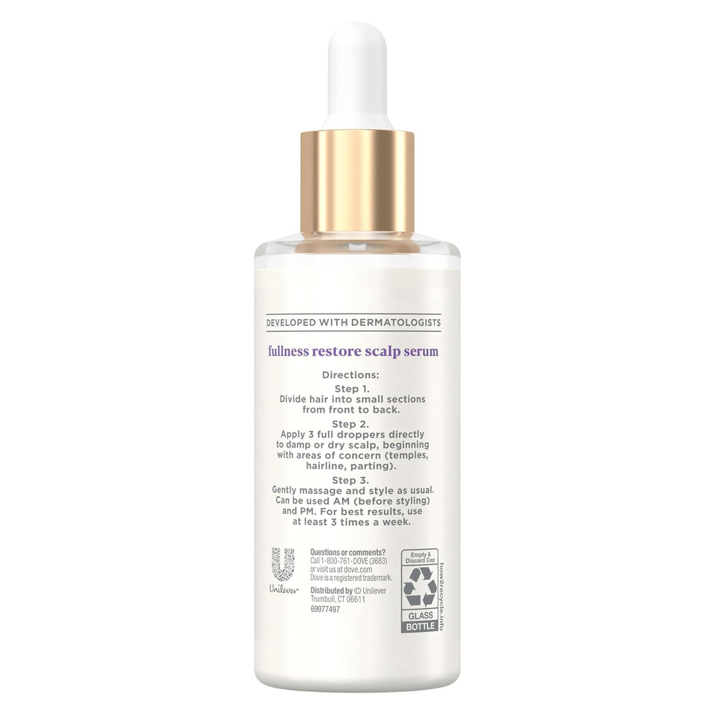 Scalp Serum for Visible Hair Density with Vitamin B3 and Zinc, 2 oz D248150