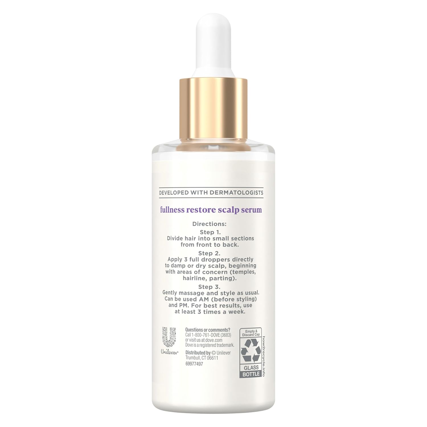 Scalp Serum for Visible Hair Density with Vitamin B3 and Zinc, 2 oz D248150