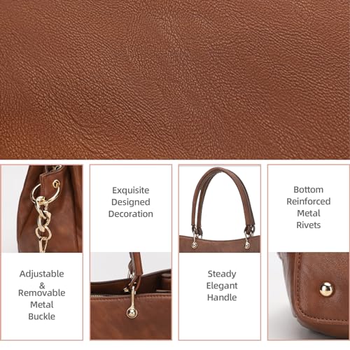 Women PU Leather Top Handle Satchel Shoulder Bag Tote G19535