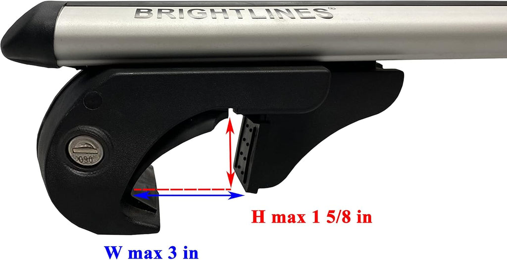 Roof Cross Bars for Jeep Cherokee 2014-2022 L3657