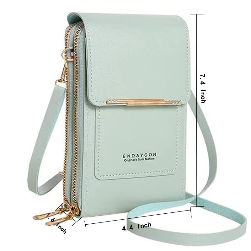 Leather Crossbody Phone Purse with Shoulder Strap G625