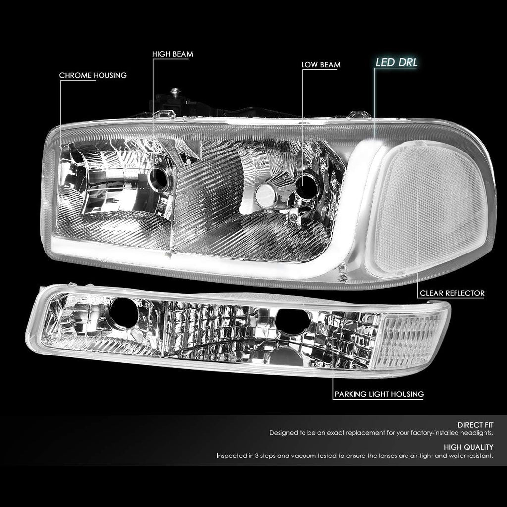 LED DRL Strip Headlight and Bumper Lamp for GMC Sierra Yukon R347901