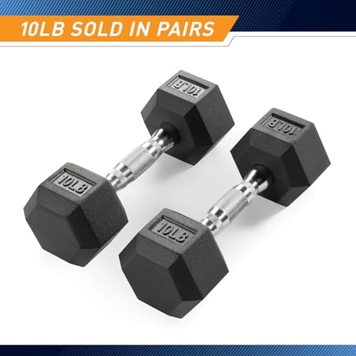 Rubber Hex Dumbbell W37452