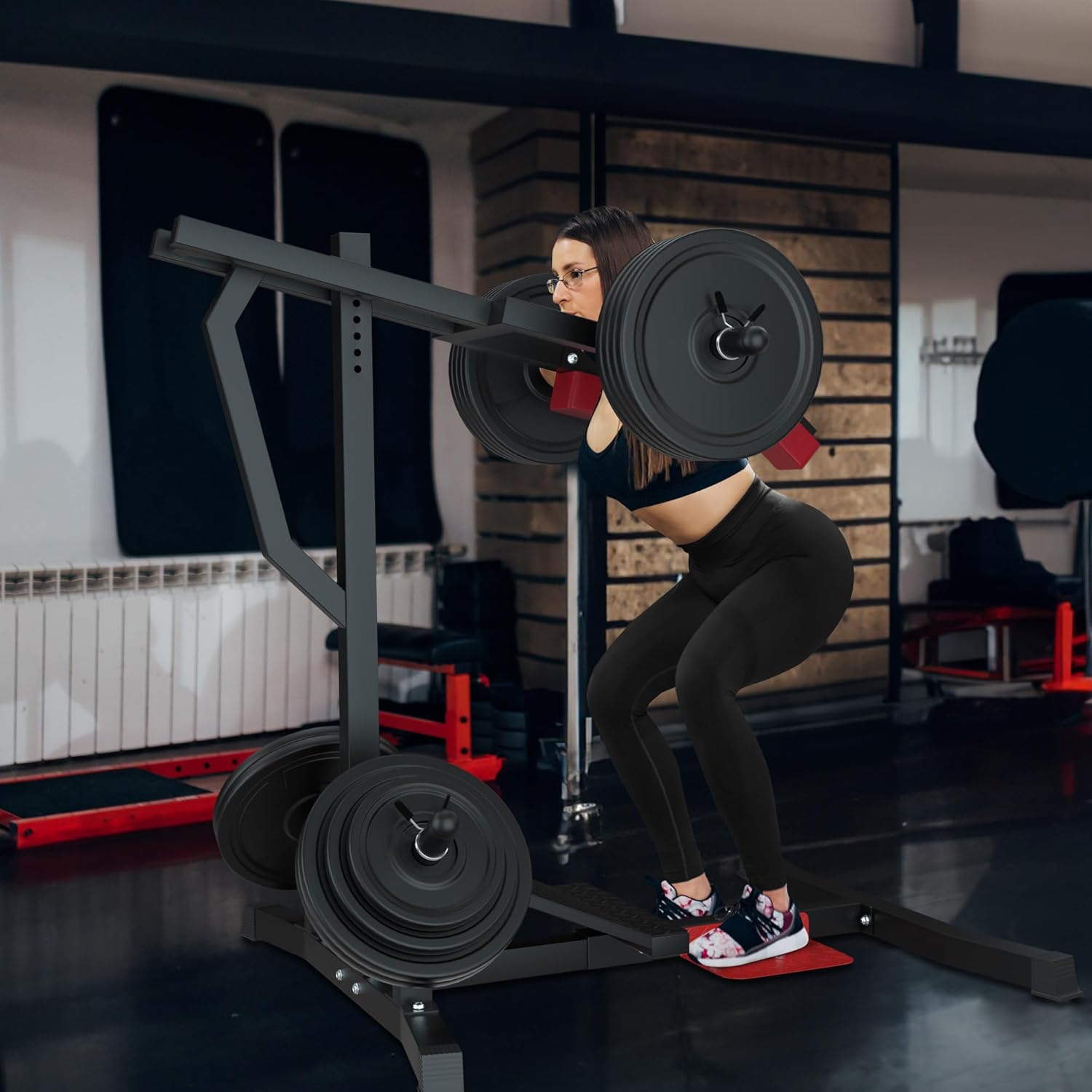 Leverage Squat Calf Raise Machine, Lower Body Training, Leg Press Equipment U241103