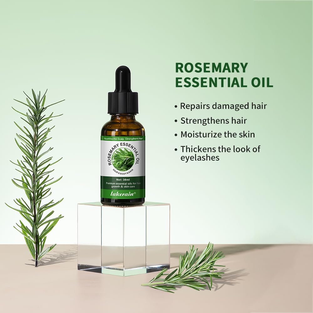 Rosemary Oil for Hair Growth, 100% Pure Natural L348