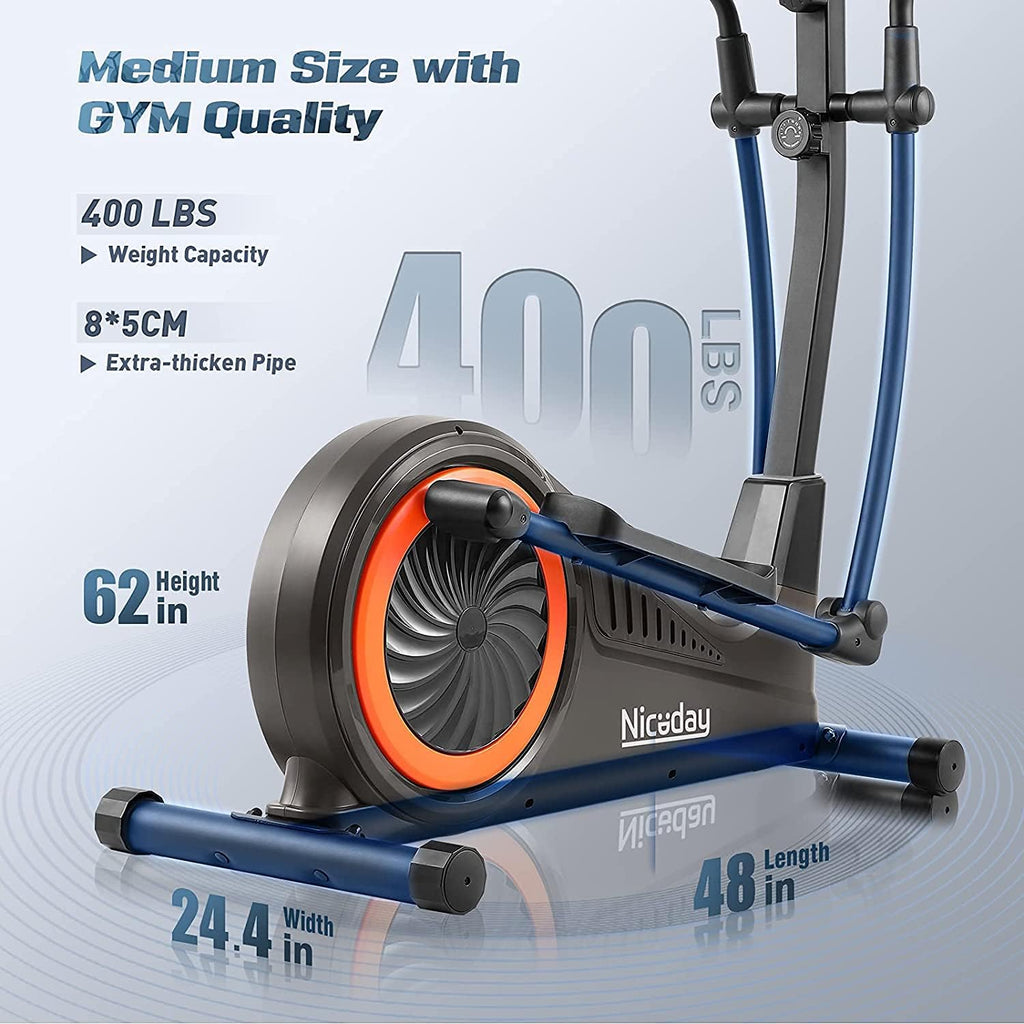 Elliptical Machine & Recumbent Exercise Bike, 16 Resistance Levels D22539