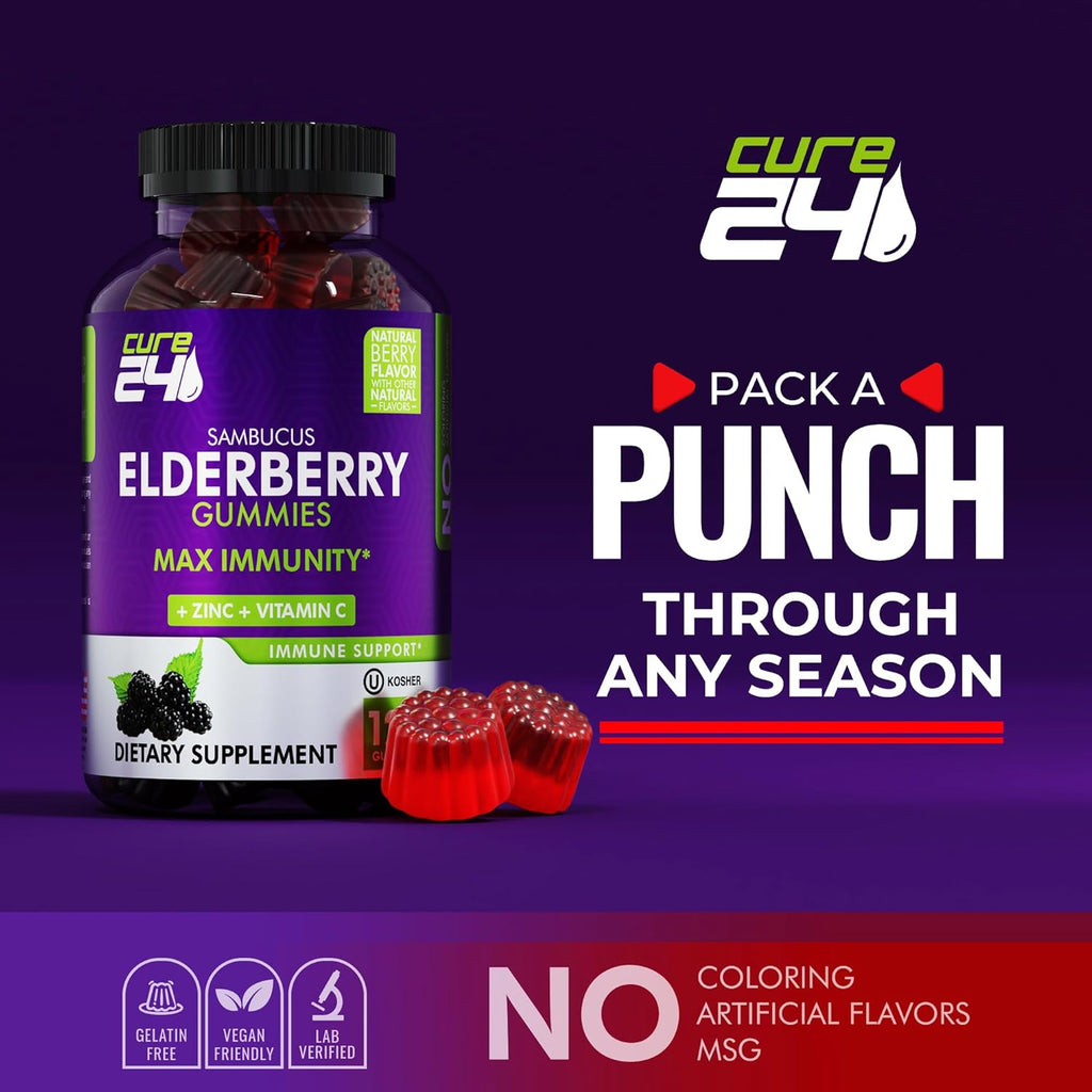 Elderberry Gummies with Vitamin C and Zinc Y749108