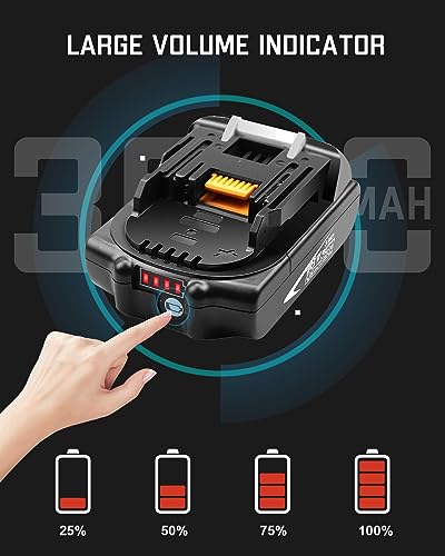 3.0Ah 18V Replacement Battery for Cordless Power Tools with LED Indicator Z48116