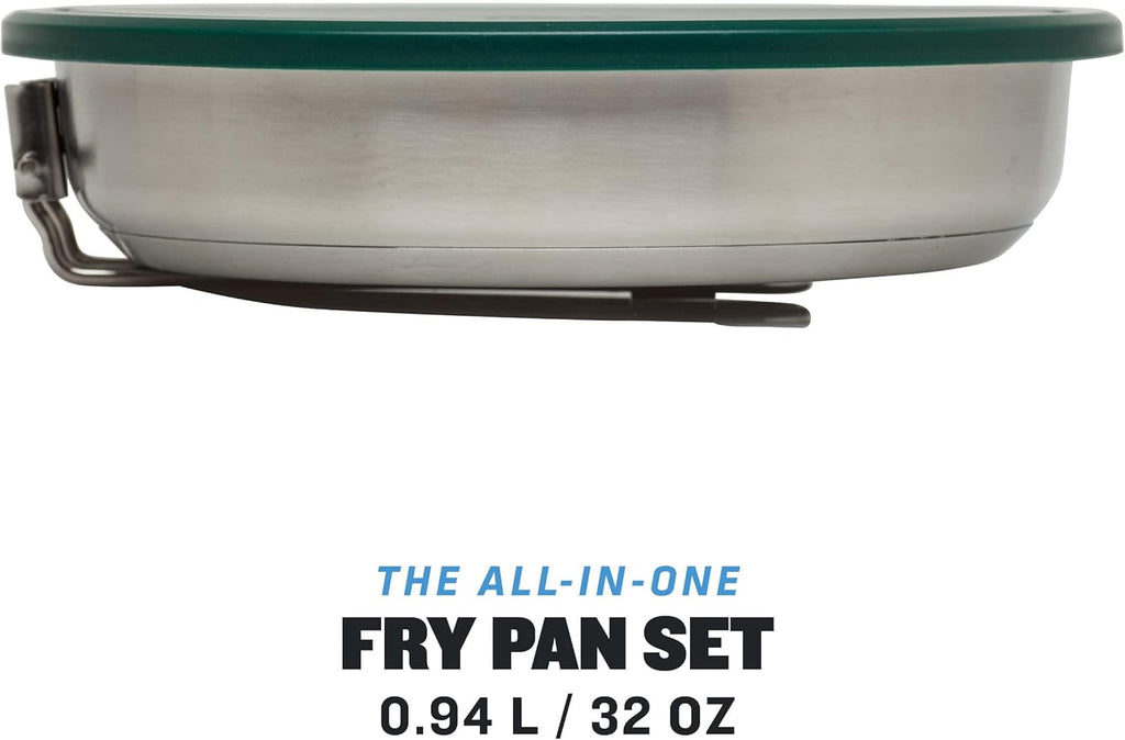All-in-One Stainless Steel Fry Pan Set for Camping Cooking P9897