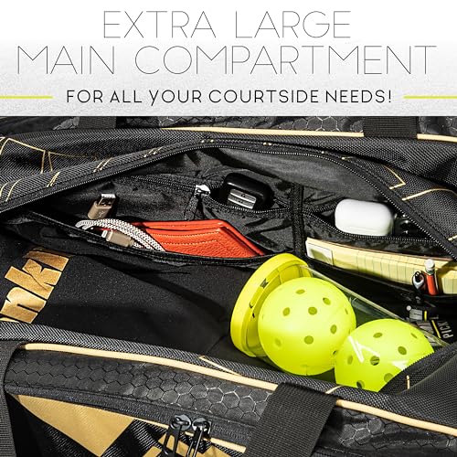Pickleball Paddle Bag for Paddles, Balls and Gear I721781